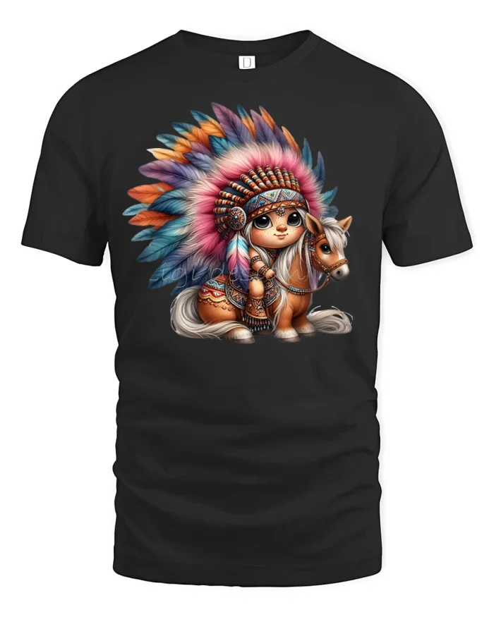 Cyber Poncho Robot T-Shirt - black t-shirt on white background