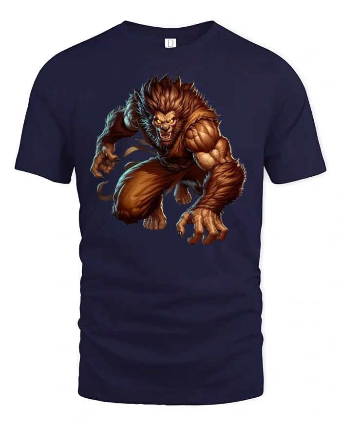 Product - navy t-shirt on white background