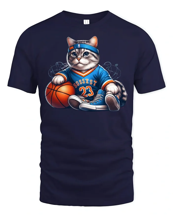 Product - navy t-shirt on white background