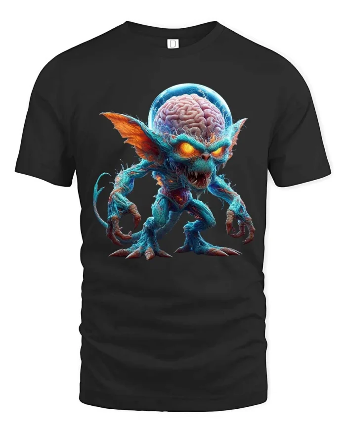 Product - black t-shirt on white background