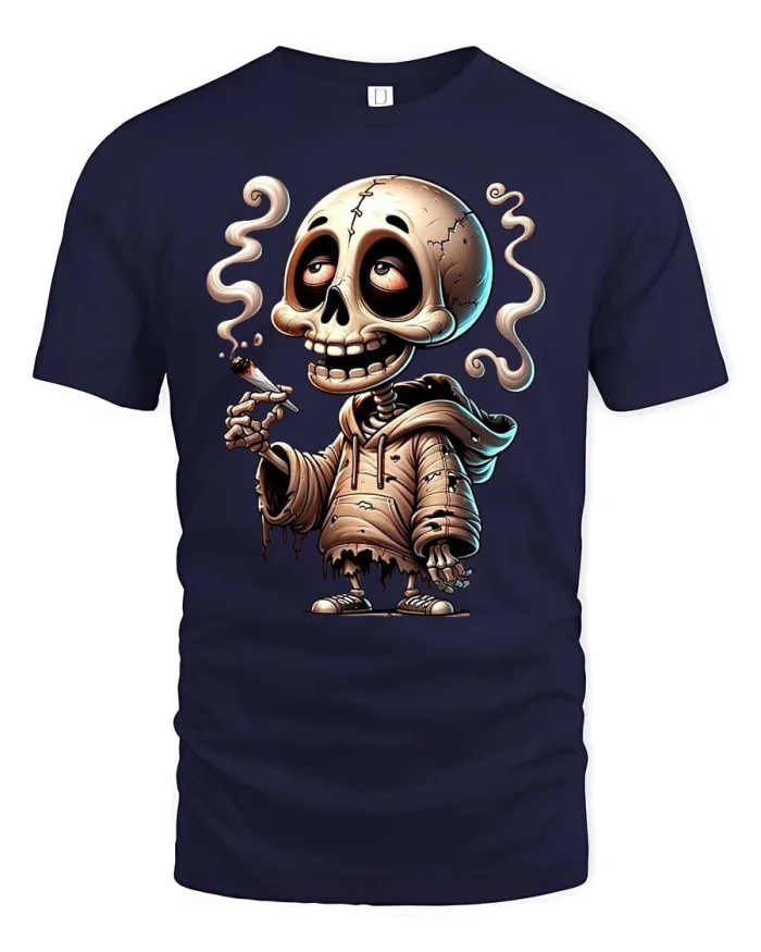 Product - navy t-shirt on white background