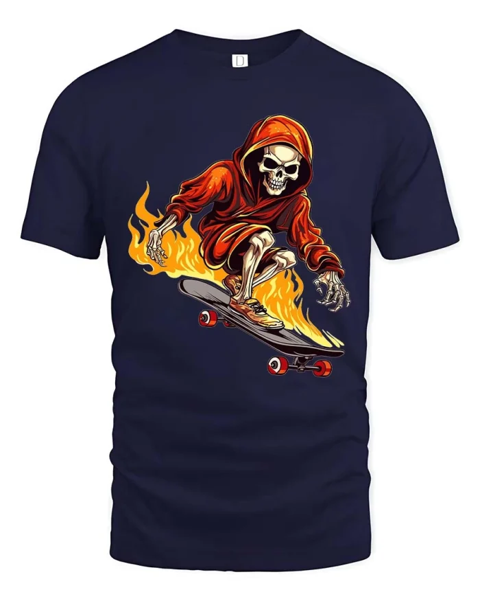 Product - navy t-shirt on white background